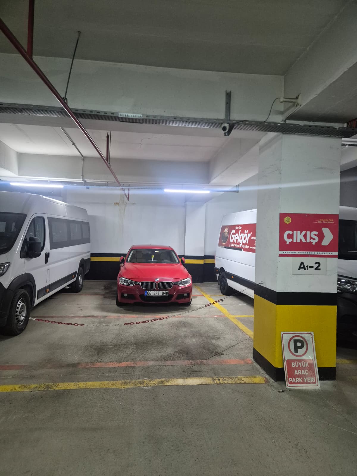 Numune Kapalı Otopark Elektrikli Araç Şarj İstasyonu